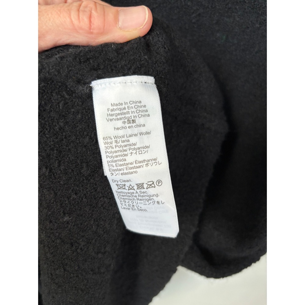 J.Crew Black Wool Blend Knit Midi Skirt A-Line Boucle Womens Large - Picture 8 of 8